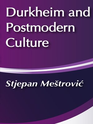 cover image of Durkheim and Postmodern Culture